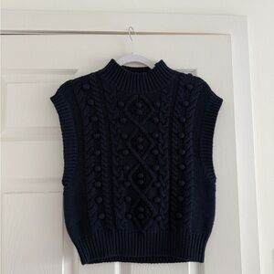 Aritzia Alps Sweater Vest- Navy